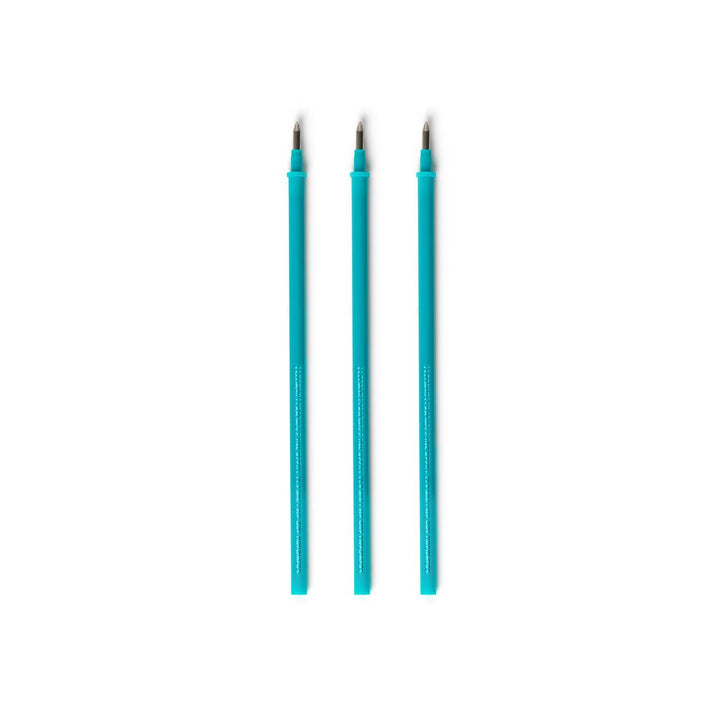Recharges legami  stylo effaçable - pointe 0,7 mm, turquoise  lot de 3