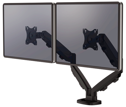 Bras Porte Écran Double Noir - Ergonomie et Flexibilité