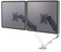 Support double écran blanc - ergonomie optimale