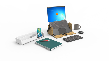 Station de travail ergonomique - rangement et mobilité
