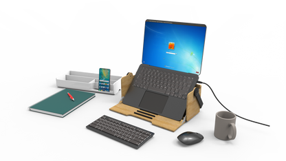 Station de travail ergonomique - rangement et mobilité