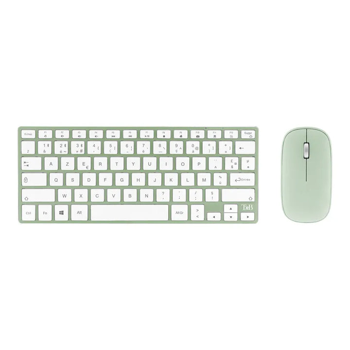 Pack Clavier/Souris Bluetooth T'nb iClick Vert