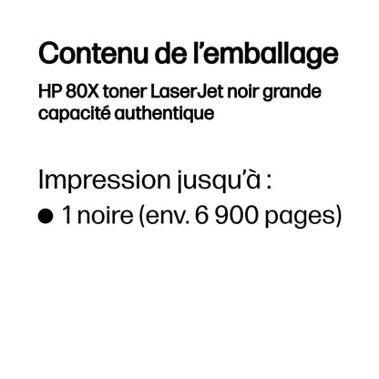 Cartouche toner HP cf280x - rendement élevé 6900 pages