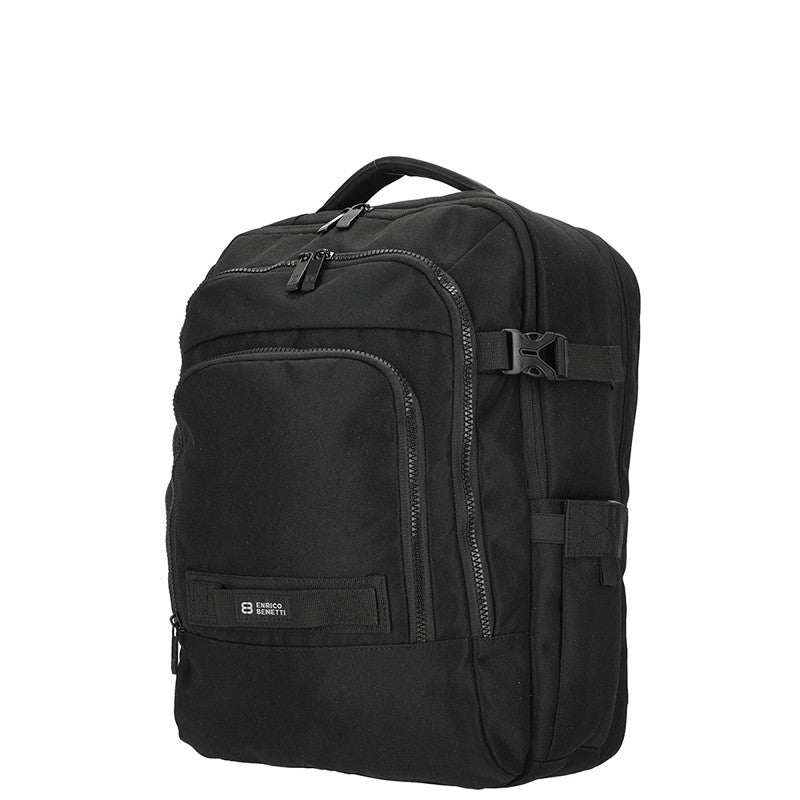 Sac à dos PC portable 15 pouces noir Enrico Benetti