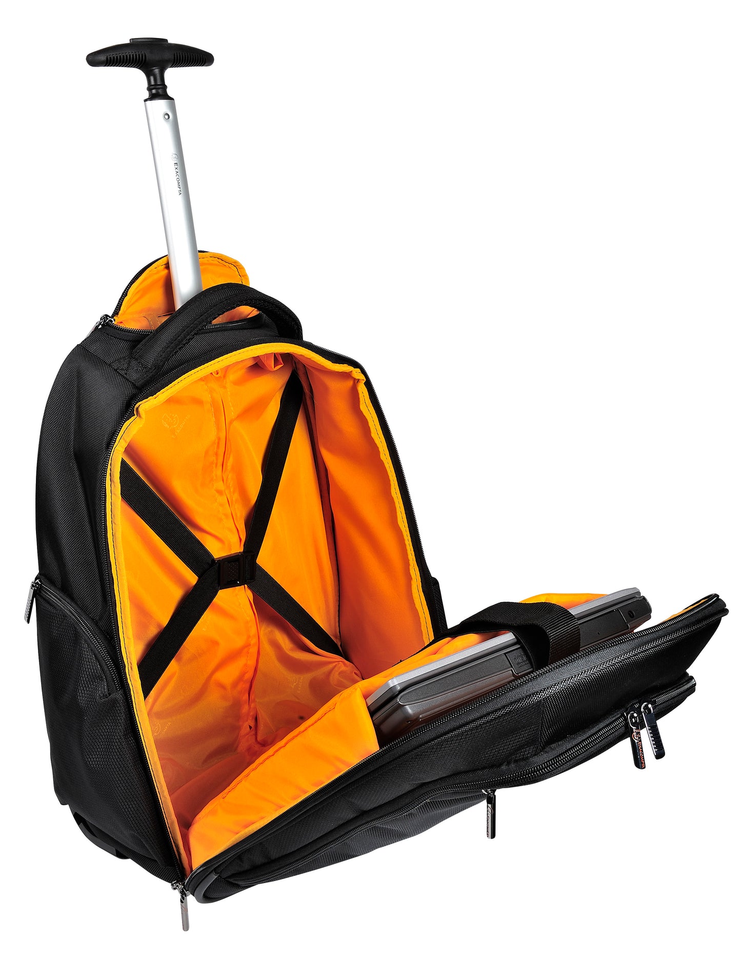 Sac à dos trolley ordinateur 15,6" - roulettes et poignée télescopique