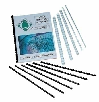 Baguette de reliure 16mm- blanc- boite de 50