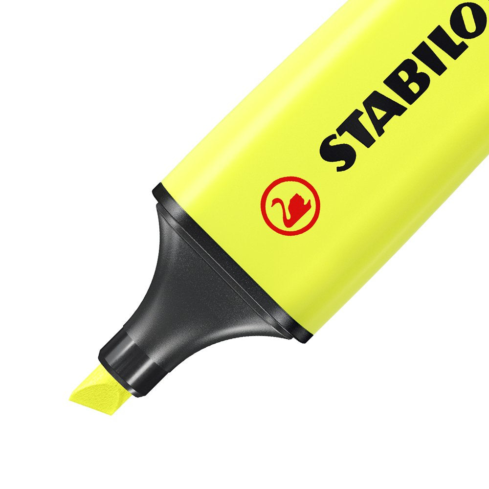 Surligneur STABILO Boss Jaune LOT de 10