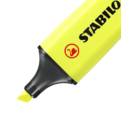 Surligneur STABILO Boss Jaune LOT de 10
