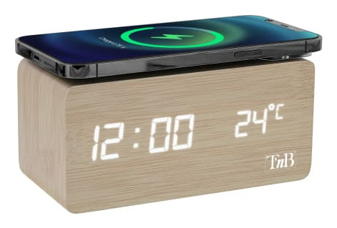 Réveil led avec induction - chargeur sans fil intégré
