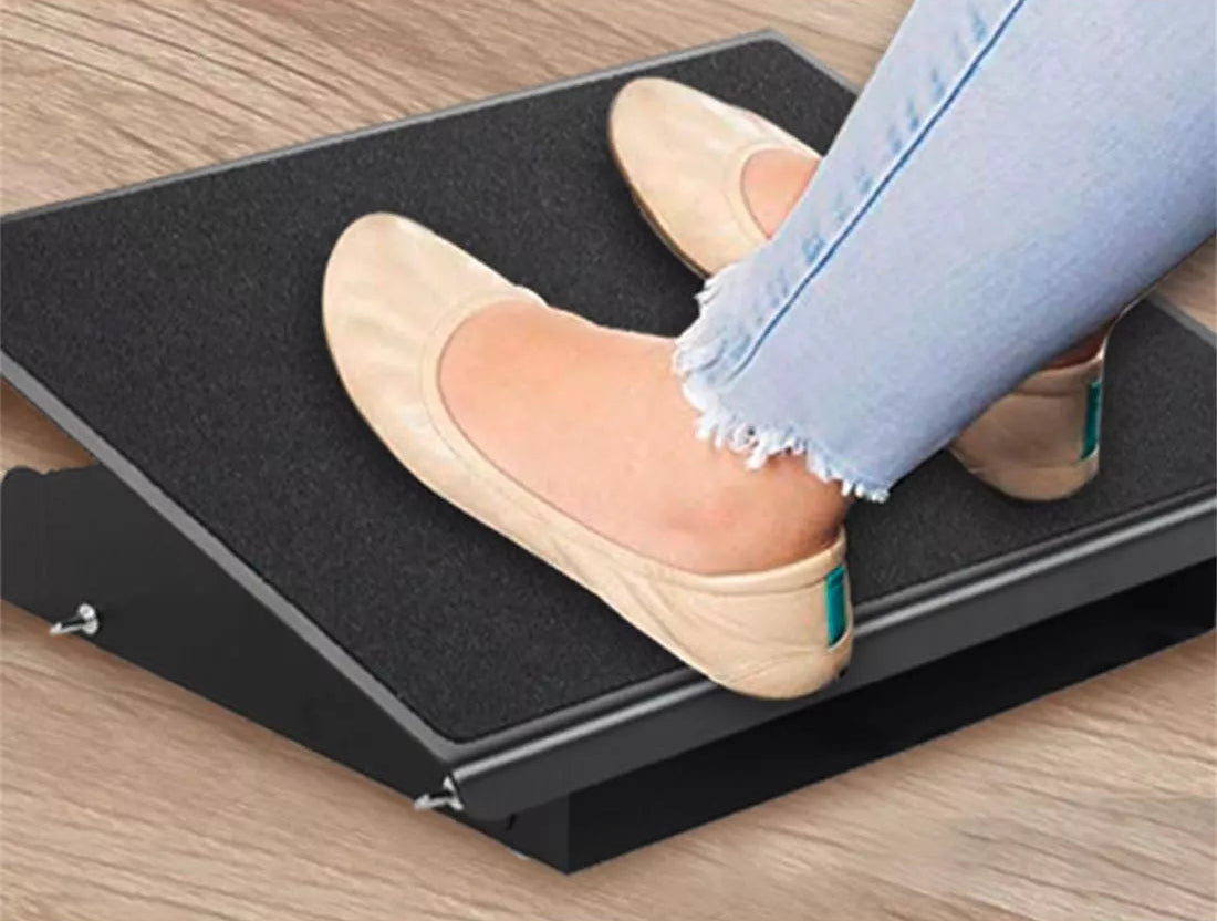 Repose-pieds ajustable en aluminium - ergonomie optimale
