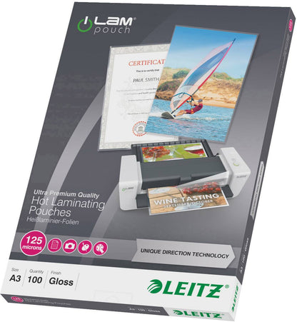 Pochettes plastification A3 125 microns -boite de 100