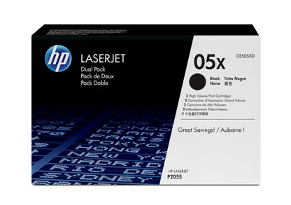 Cartouche toner HP ce505xd - pack double rendement élevé