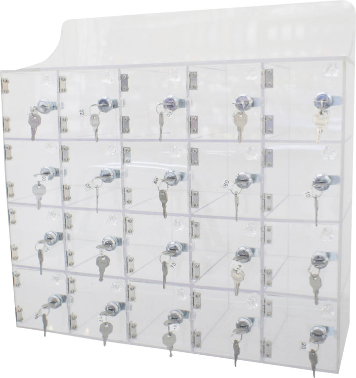 Casier sécurisé pour 20 téléphones - Accrochable au mur