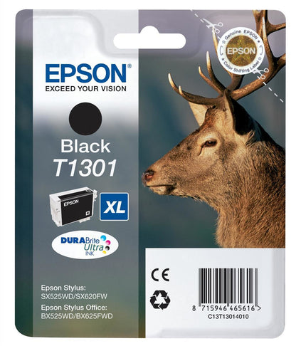 Cartouche d'encre Epson noire t1301 - haute capacité