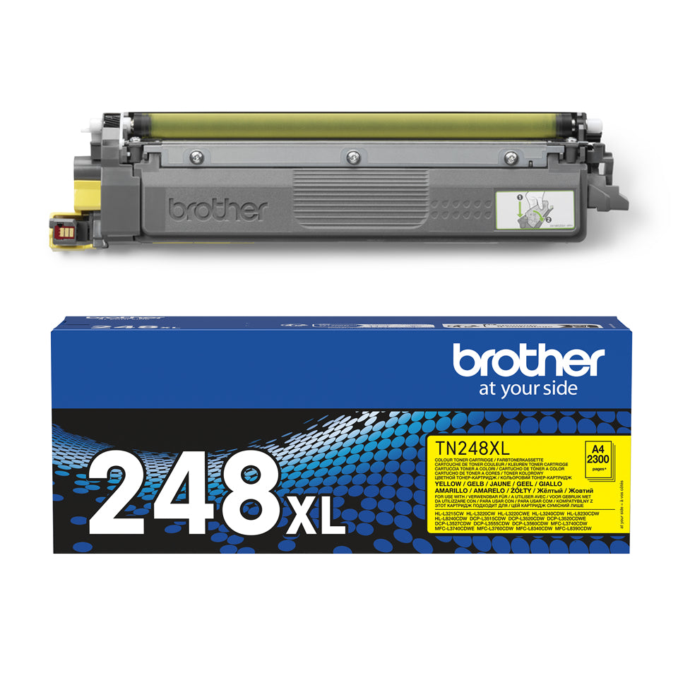 Cartouche laser Bother TN248XLY- 2300pages-jaune