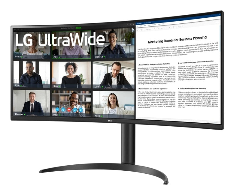 Écran 34 pouces ultrawide - résolution 3440x1440