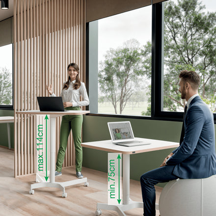 Petit bureau assis debout 80x60cm
