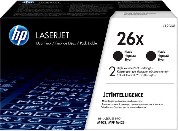 Pack 2 toners laser noir - haute capacité 9000 pages
