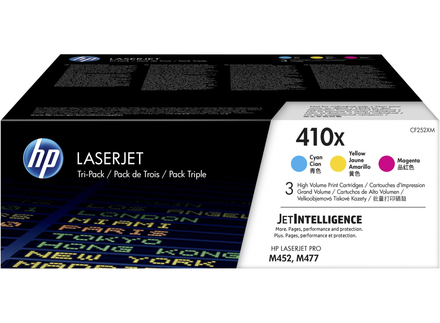 Pack 3 Toners HP LaserJet Pro CMY 5000 Pages