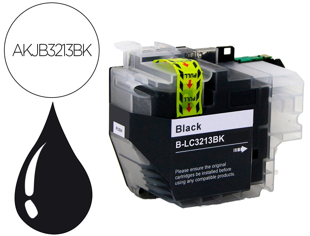 Cartouche d'encre compatible Brother LC3213BK Noire