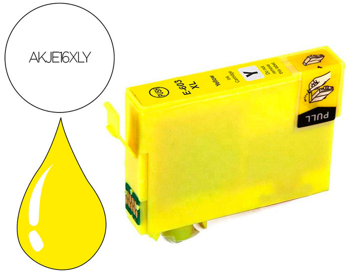 Cartouche Compatible Epson T1634 jaune Haute capacité 16XL