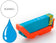 Cartouche Compatible Epson T2632 Cyan Haute Capacité