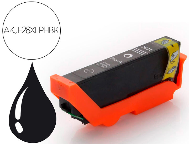 Cartouche d'encre compatible Epson T2631 Noir XL - Haute capacité