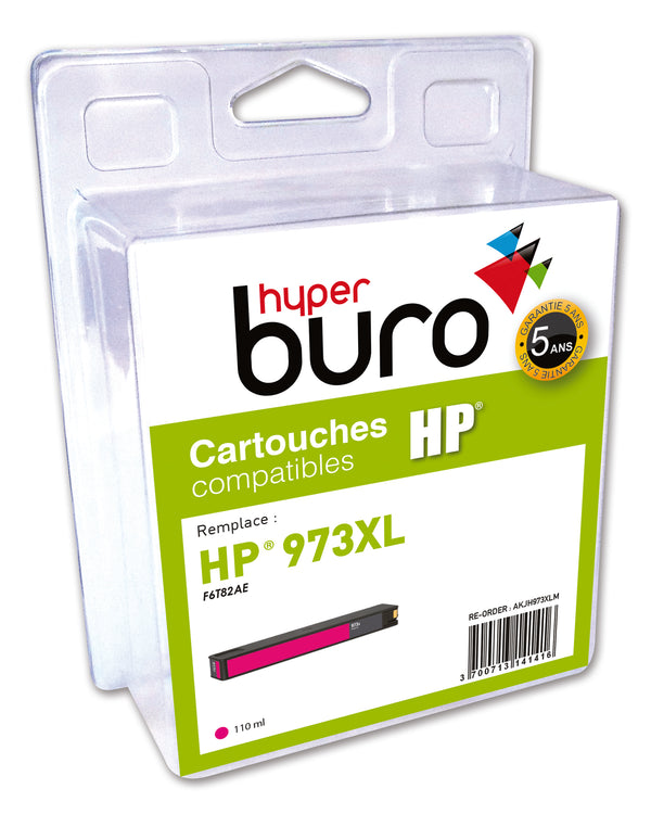 Cartouche d'encre  remanufacturée HP 973 XL-magenta