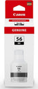 Bouteille d'encre Canon noire gi-56 bk - haut rendement 6000 pages