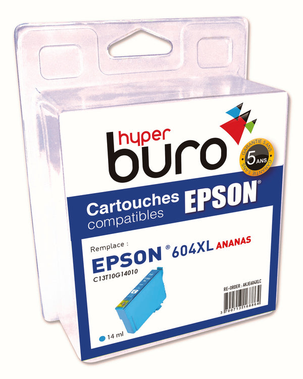 Cartouche Compatible Epson 604 XL ananas cyan haute capacité