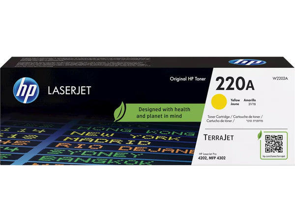 Cartouche toner HP jaune 220a - 1800 pages