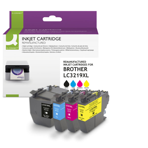 Pack 4 cartouches remanufacturées Brother LC3219XL CMJN Haute Capacité
