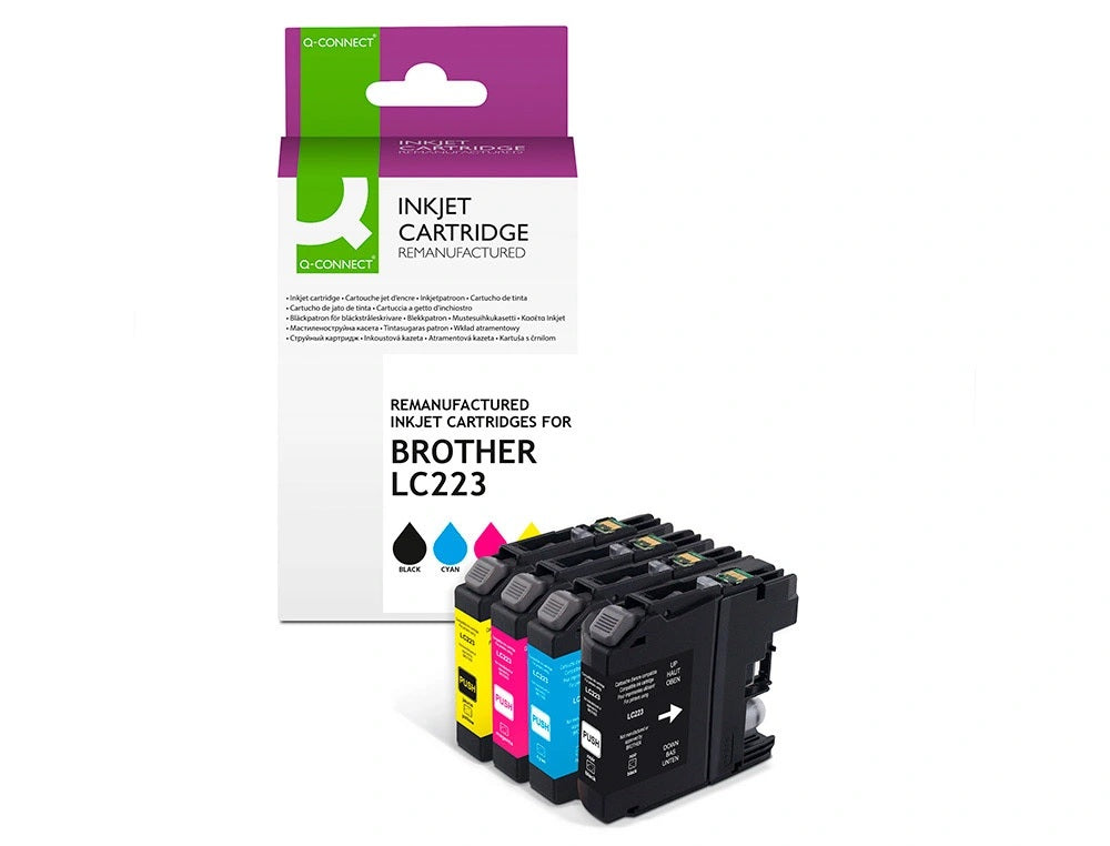 Cartouches Brother remanufacturées  LC223 - pack de 4