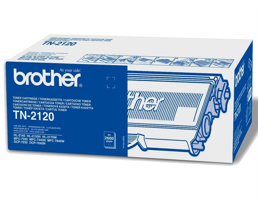 Cartouche toner Brother laser tn2120 - haute capacité 2600 pages