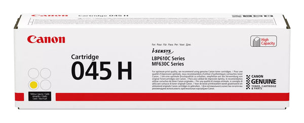 Cartouche toner Canon  045 hc jaune - rendement élevé 2200 pages