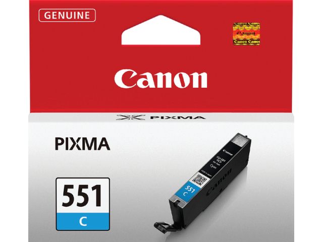 Cartouche d'encre Canon CLI-551C cyan - haute qualité d'impression