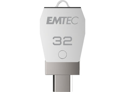 Clé usb dual 32go - pivotante et métal