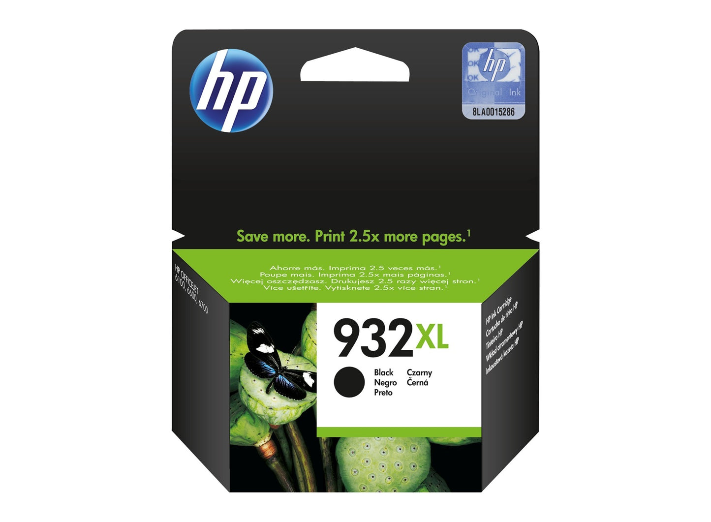 Cartouche d'encre HP noire 932xl - haut rendement