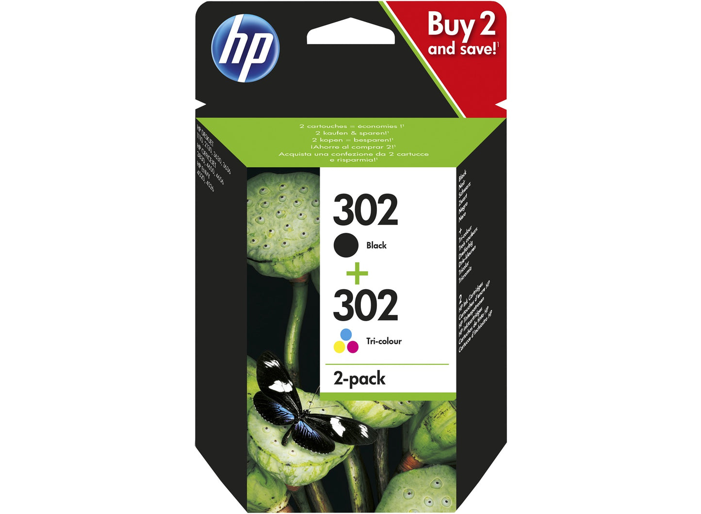 Pack cartouches d'encre 302 - noir et couleurs