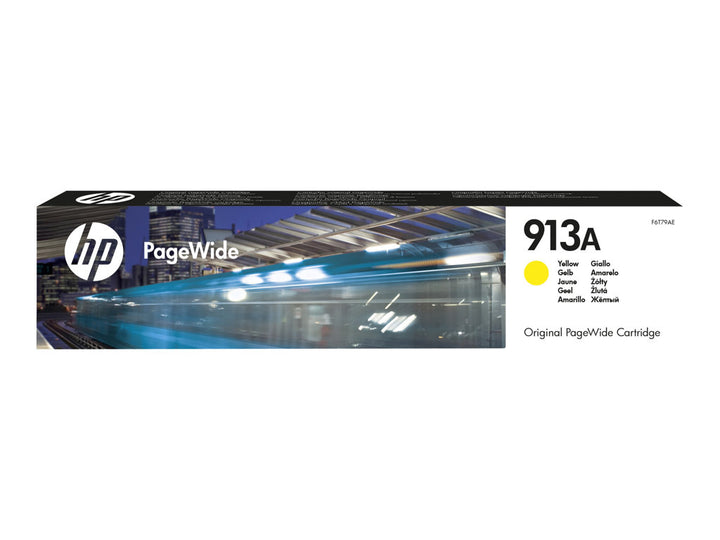 Cartouche d'encre HP jaune 913a - rendement élevé 3000 pages