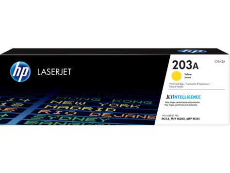 Cartouche toner HP jaune 203a - 1300 pages