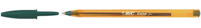 Stylo bille bic cristal fine vert