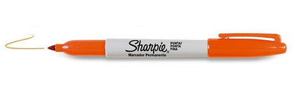 Marqueur permanent  Sharpie pointe fine écriture orange