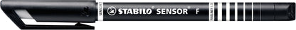 Feutre sensor pointe fine etui de 4 couleurs assorties