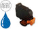 Cartouche  affranchissement compatible avec 7200251L - 6128 133W / EAN 4127980D - Bleu postal