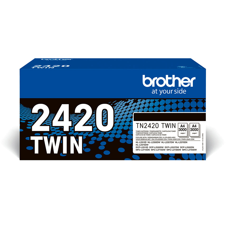 Pack toner noir tn2420 - haute capacité 2x3000 pages