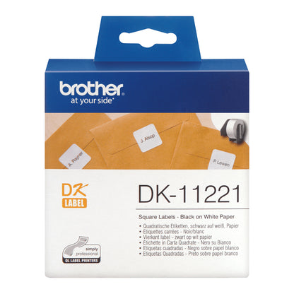 Étiquettes adhésives Brother 23x23mm - DK11221