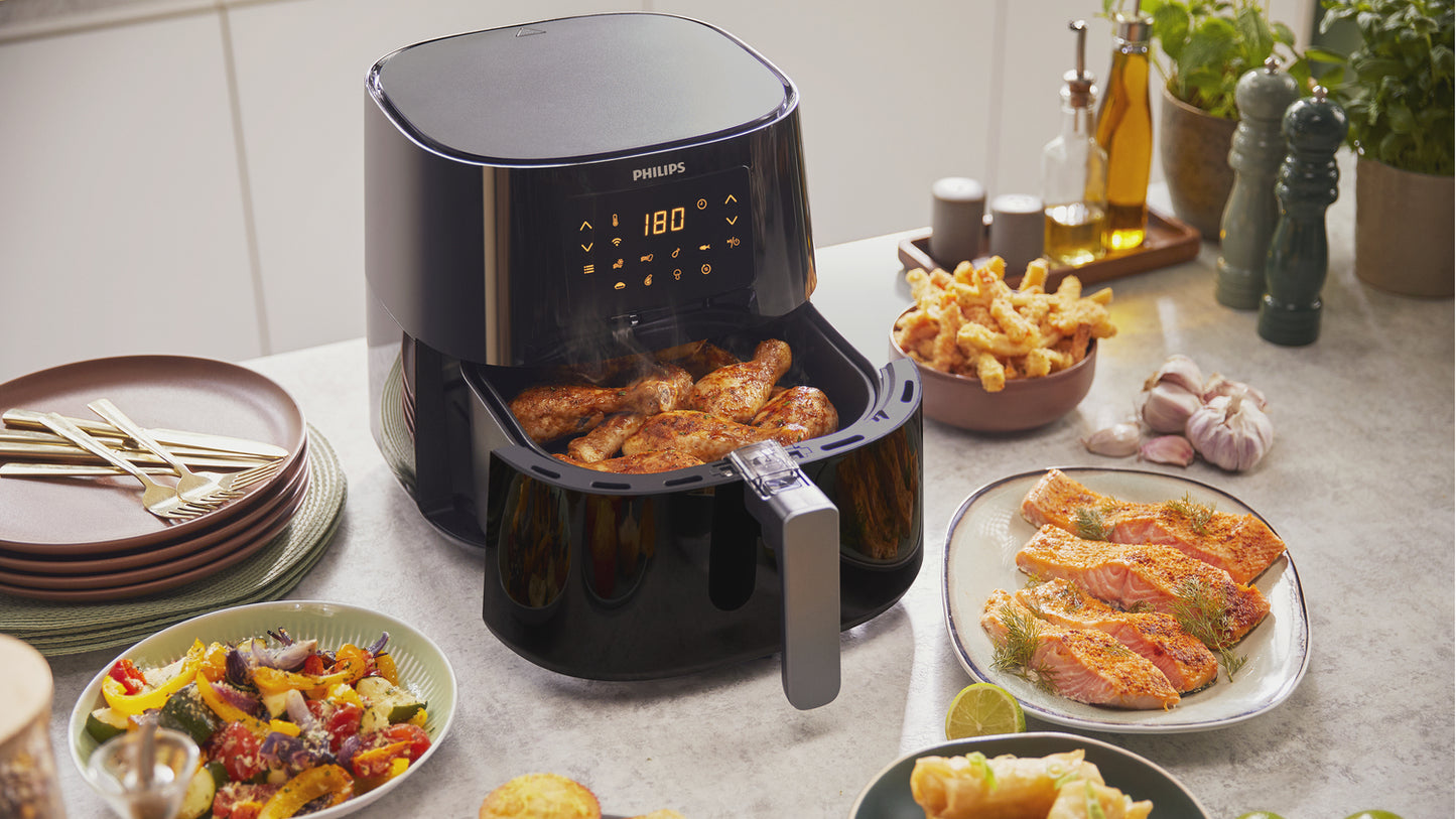 Friteuse à Air XL 6.2L - Connectivité et Santé