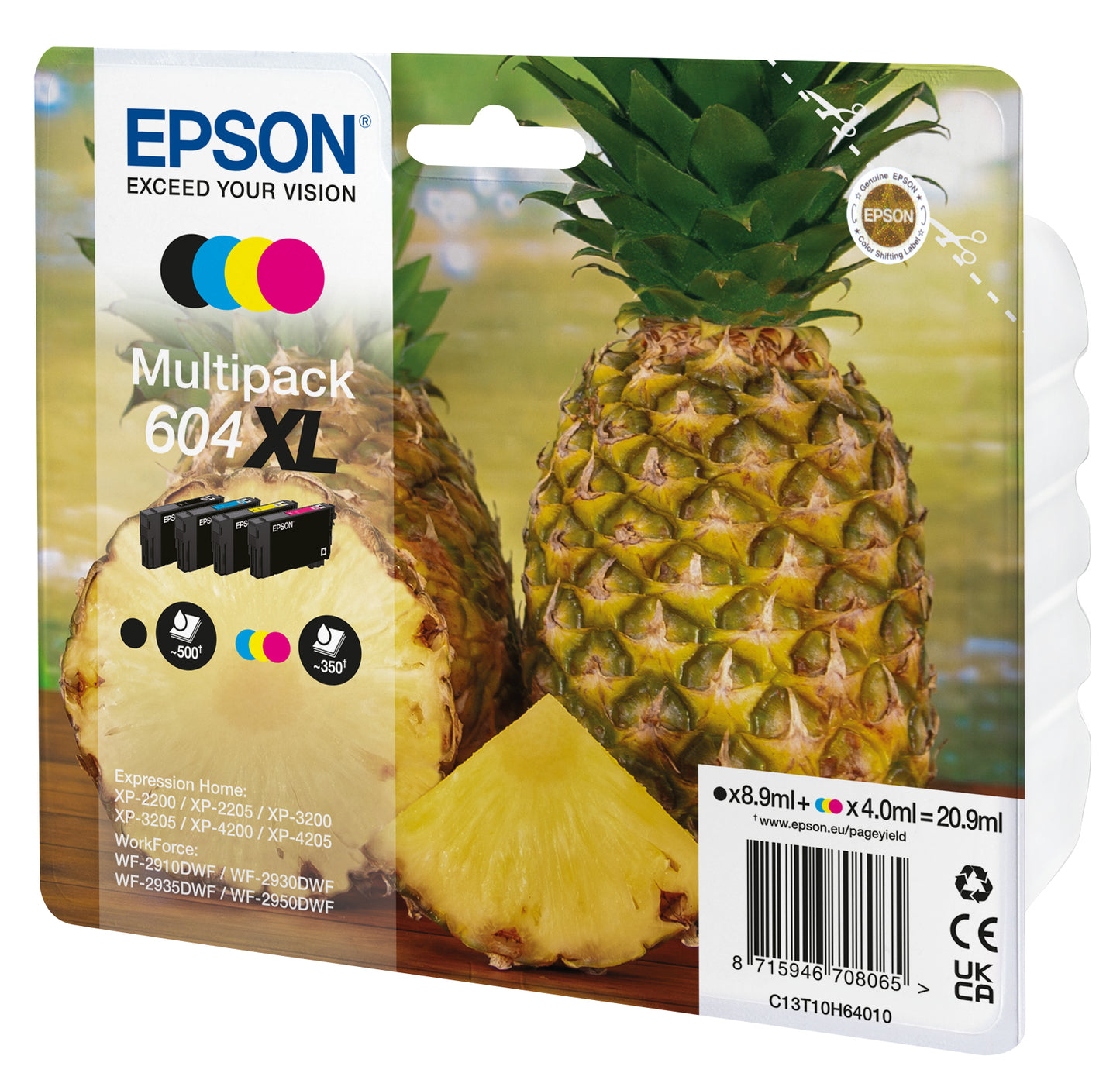 Cartouche Epsons d'encre xl - pack 4 pièces pour imprimantes