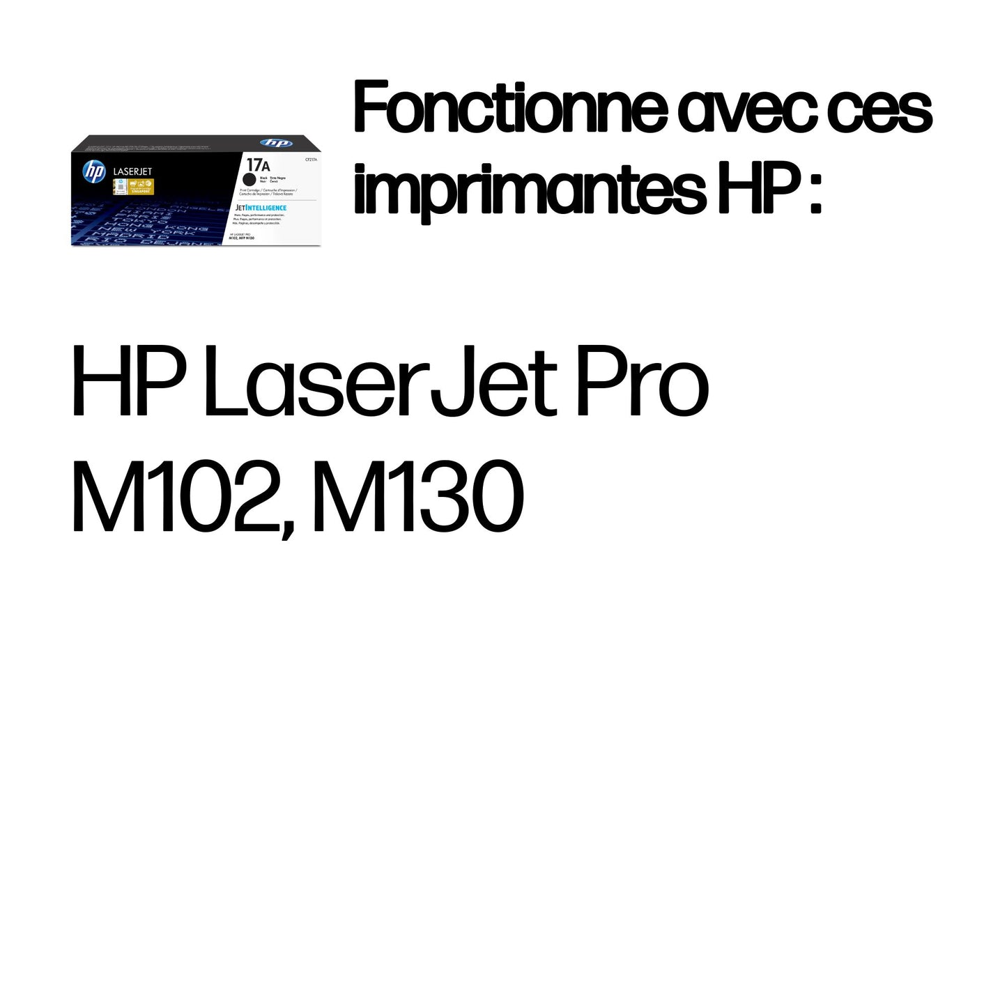 Cartouche toner HP cf217a - rendement 1600 pages